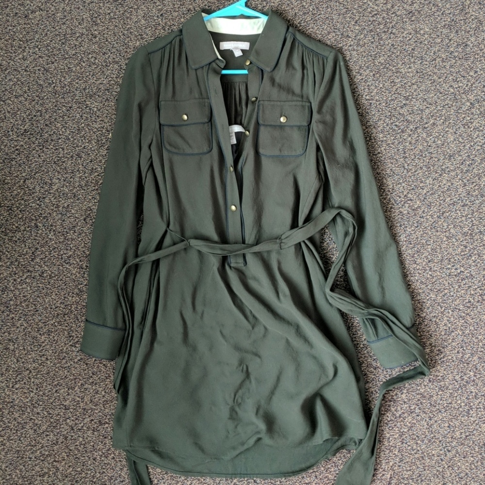 Banana republic olive green dress